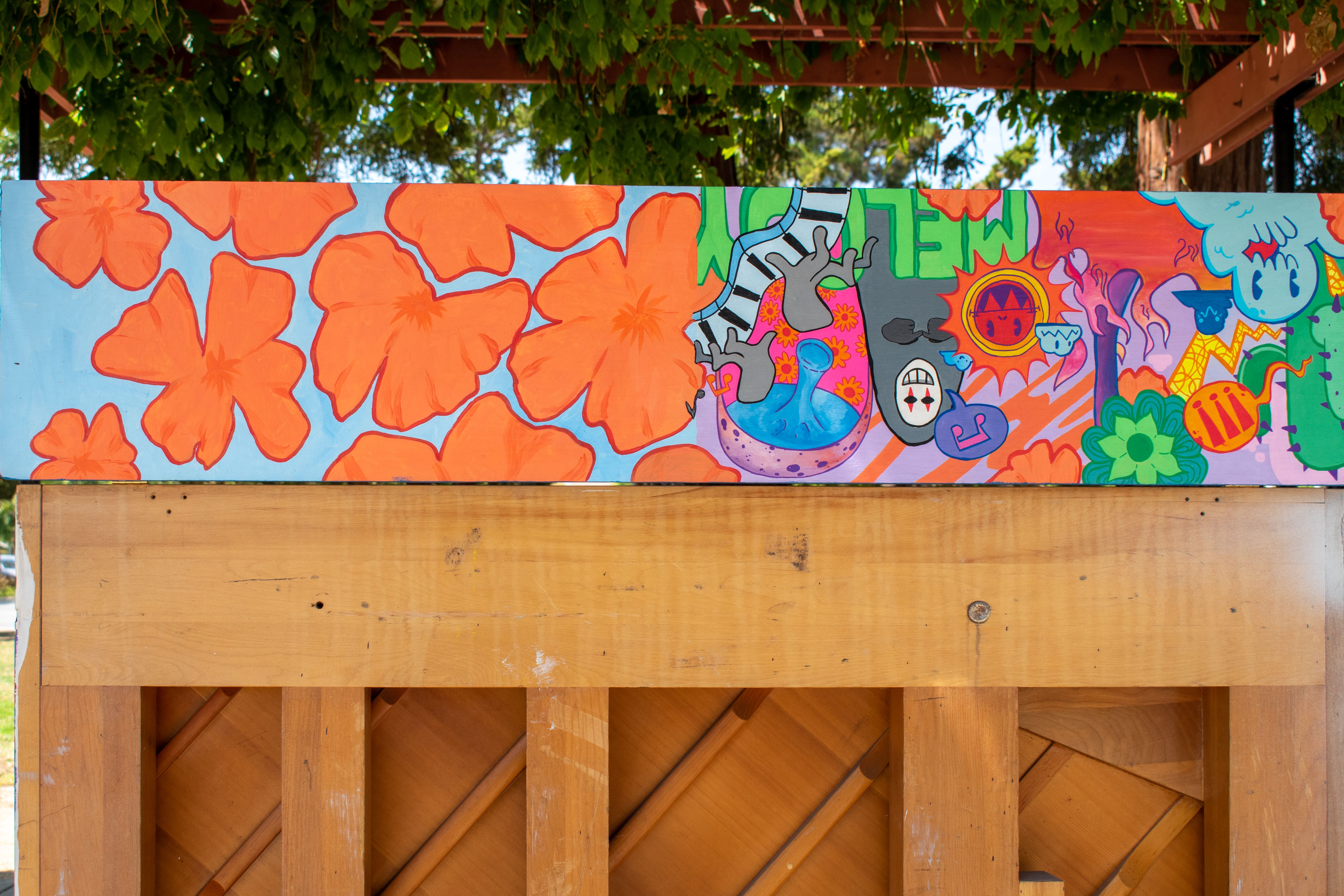 Piano installed outdoors